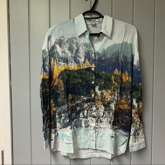twik Tops - Mountain scape button down